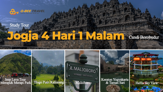 Paket Study Tour Bandung - Jogja 4Hari 1 Malam